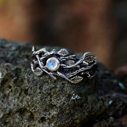 The Forest Goddess Moonstone Ring