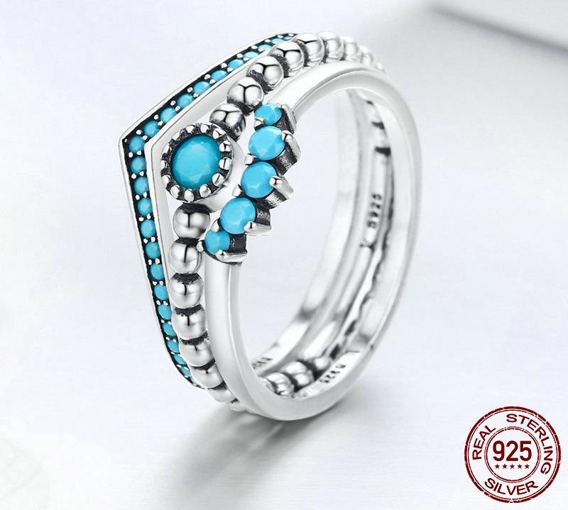 Turquoise Sterling Silver Ring Set