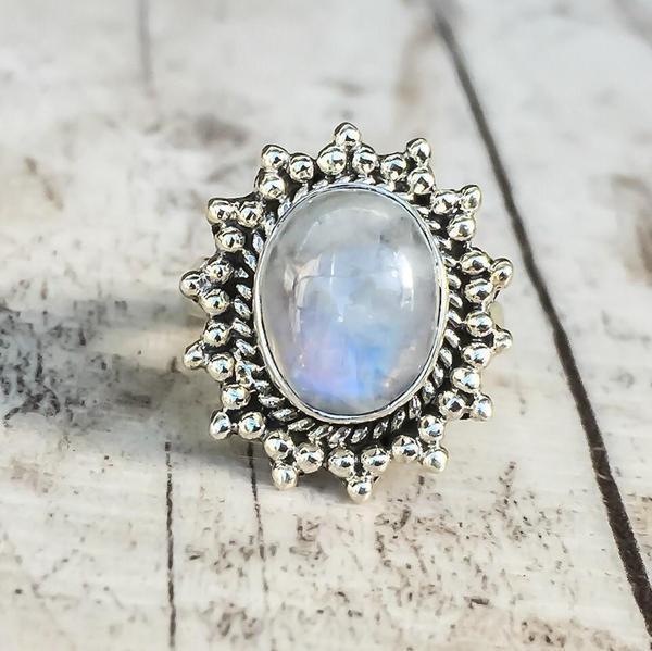 Victorian Inspired Moonstone Ring