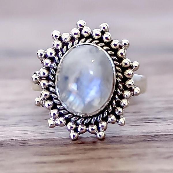 Victorian Inspired Moonstone Ring