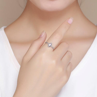 Victorian Natural Moonstone Silver Ring