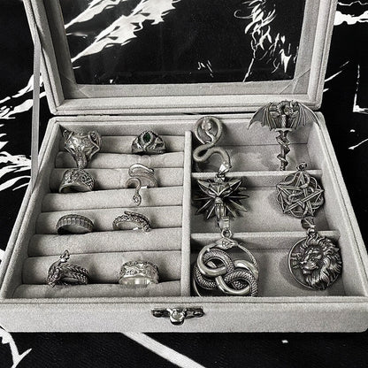 Rings and Pendants Animal Jewelry Set