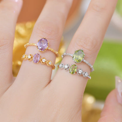 Rococo Peridot Ring