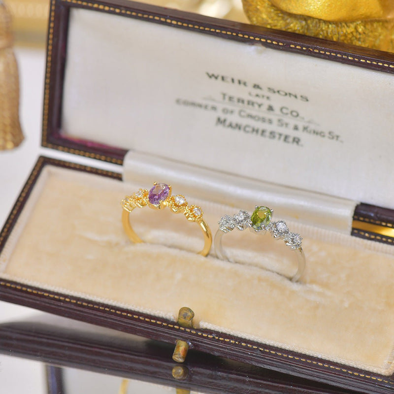 Rococo Peridot Ring