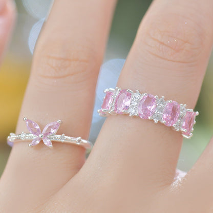 Rosaline Butterfly Ring in Silver