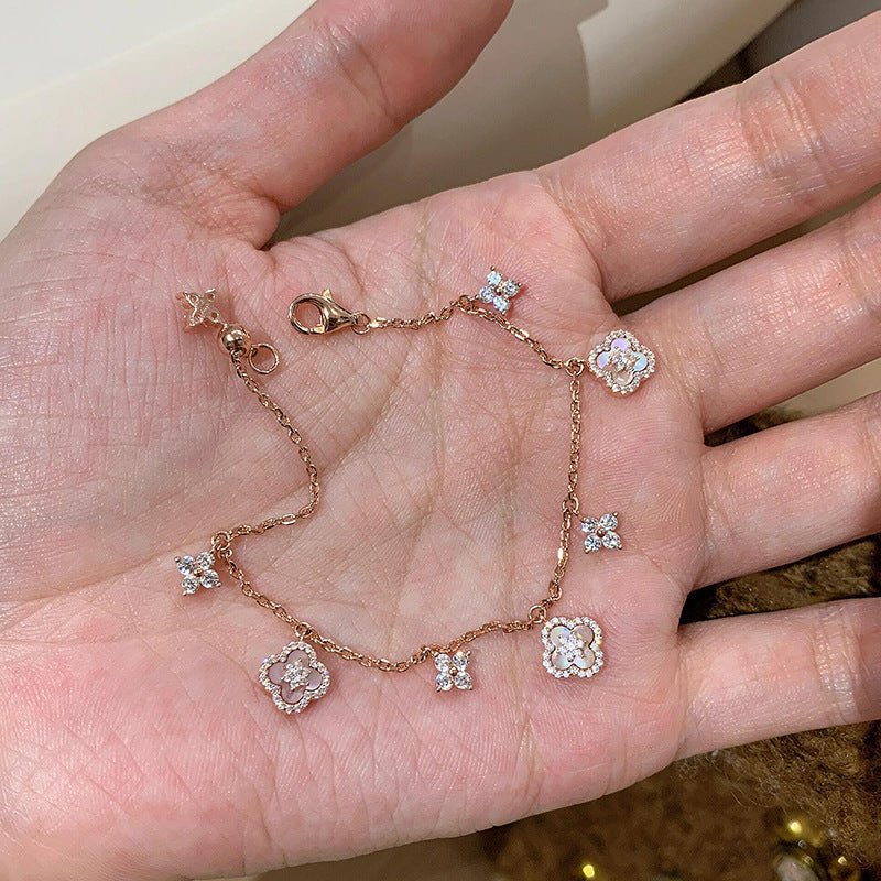 Rose Blossom Charm Bracelet