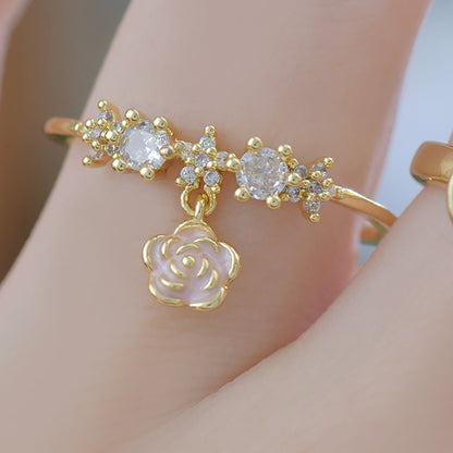 Rose Charm Ring
