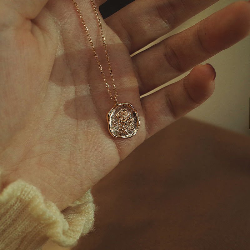 Saige Rose Coin Necklace