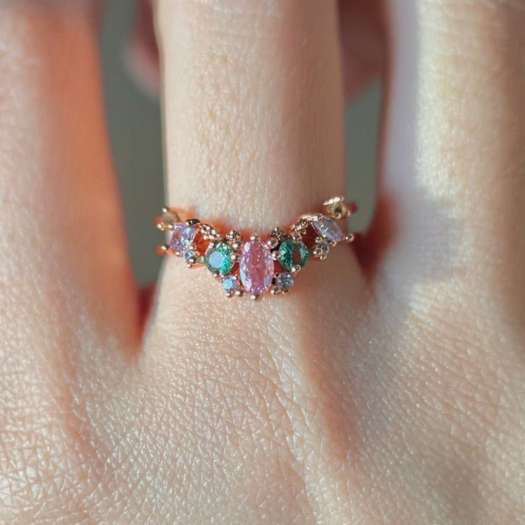 [] Hazel Tiara Ring in Rose Gold