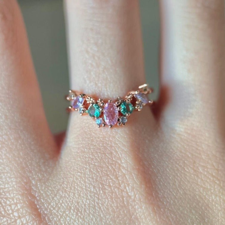 [] Hazel Tiara Ring in Rose Gold