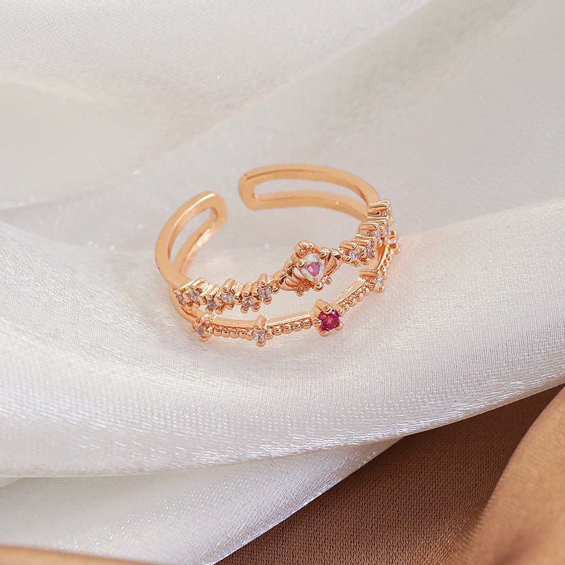 [] Valentina Tiara Ring in Rose Gold