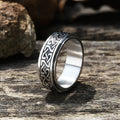 Celtic Knot Stainless Steel Viking Spinner Ring