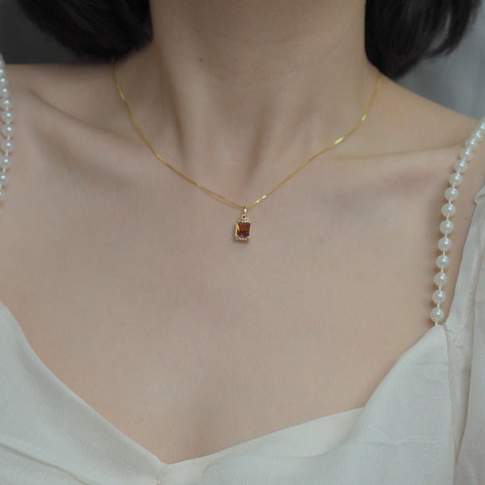 Desiree Garnet Necklace