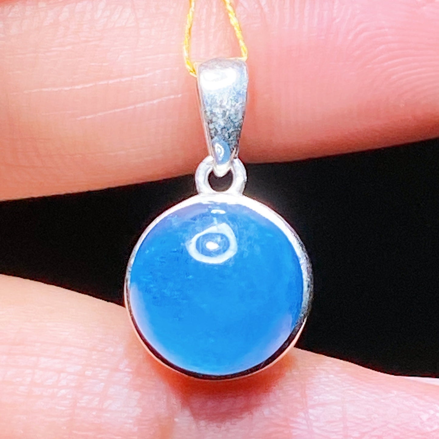 S925 Silver Star Rose Quartz & Aquamarine Pendant Healing Crystal