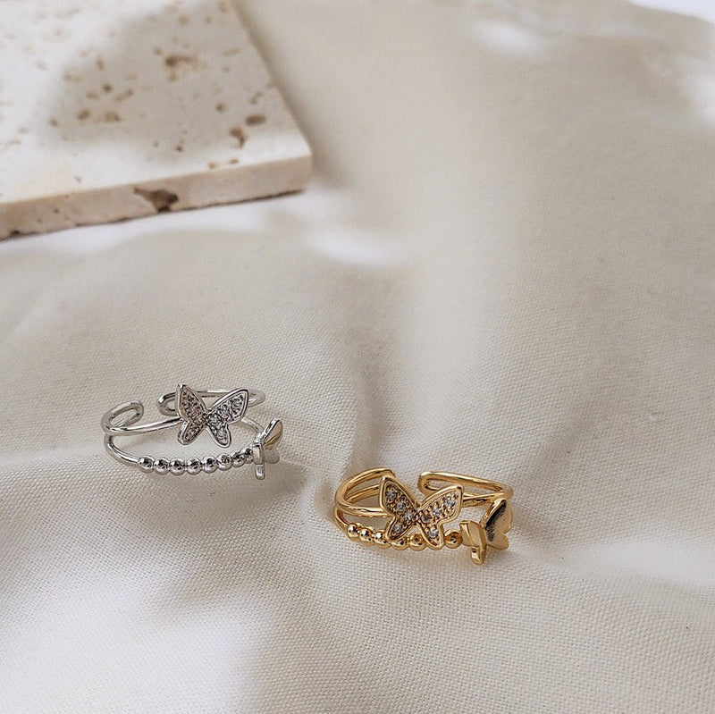 [] Jessica Butterfly Ring (gold/silver)