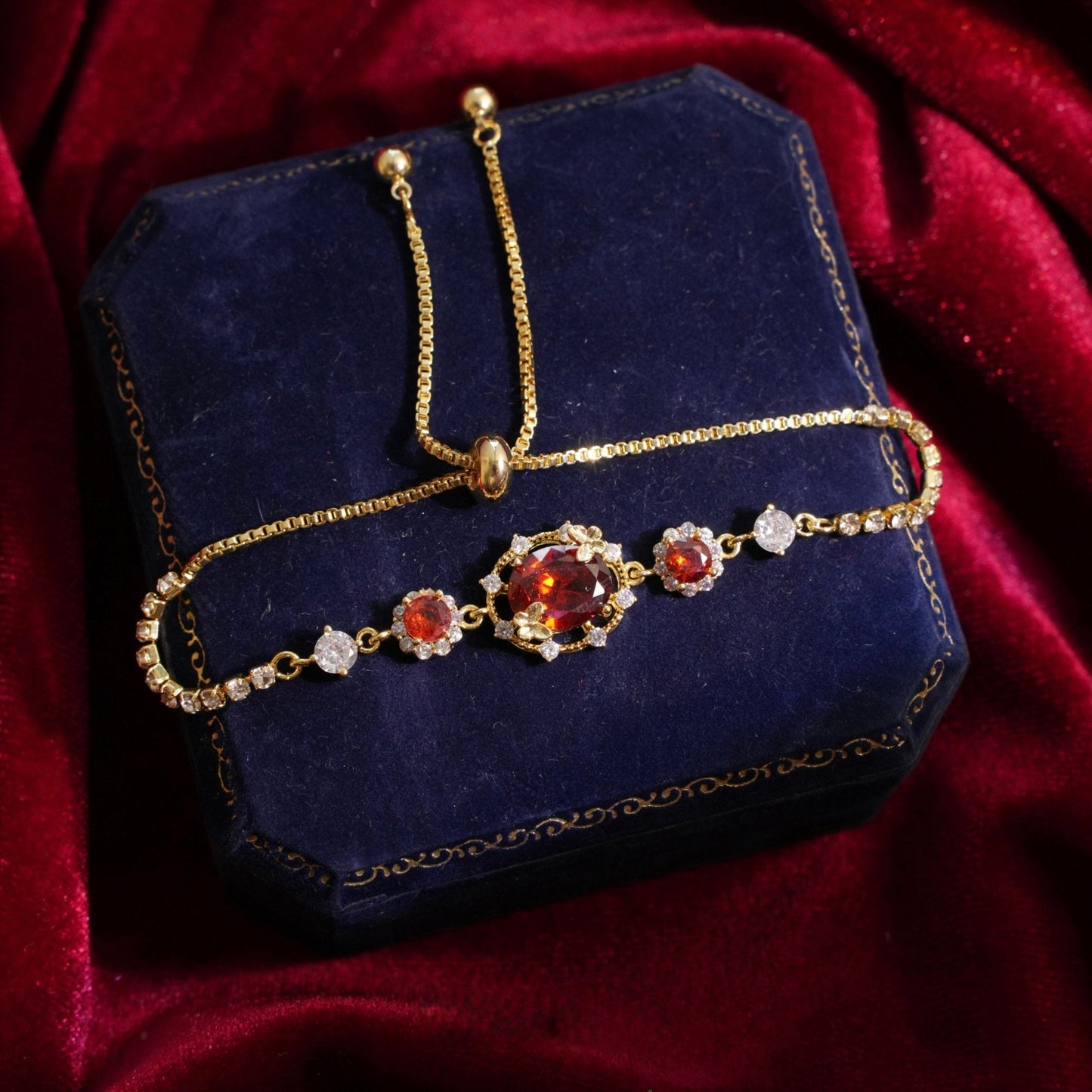 Scarlet Butterfly Bracelet