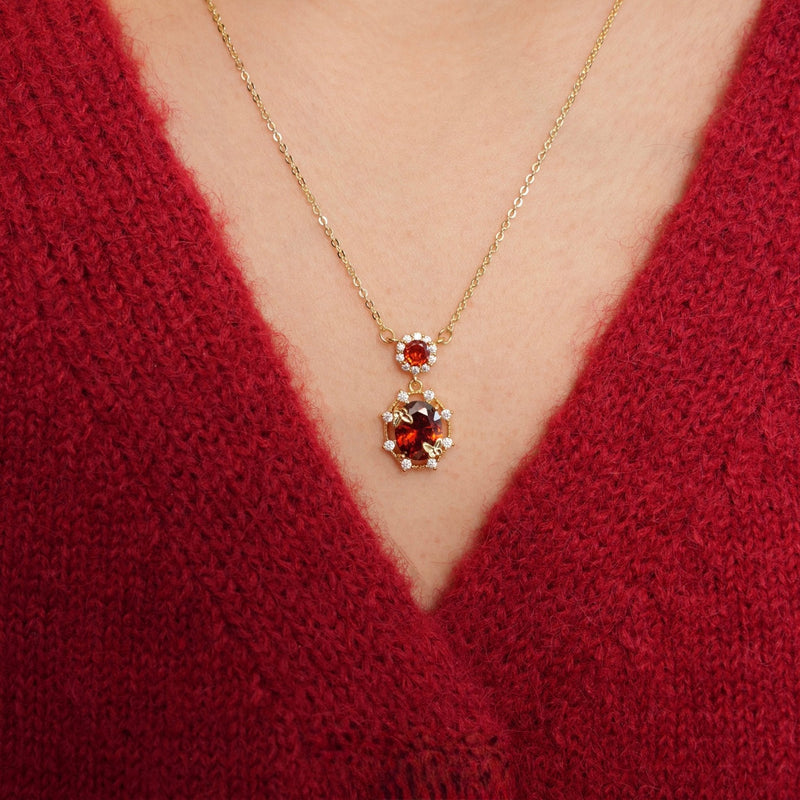 Scarlet Butterfly Necklace