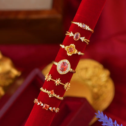 Scarlet Étoile Ring