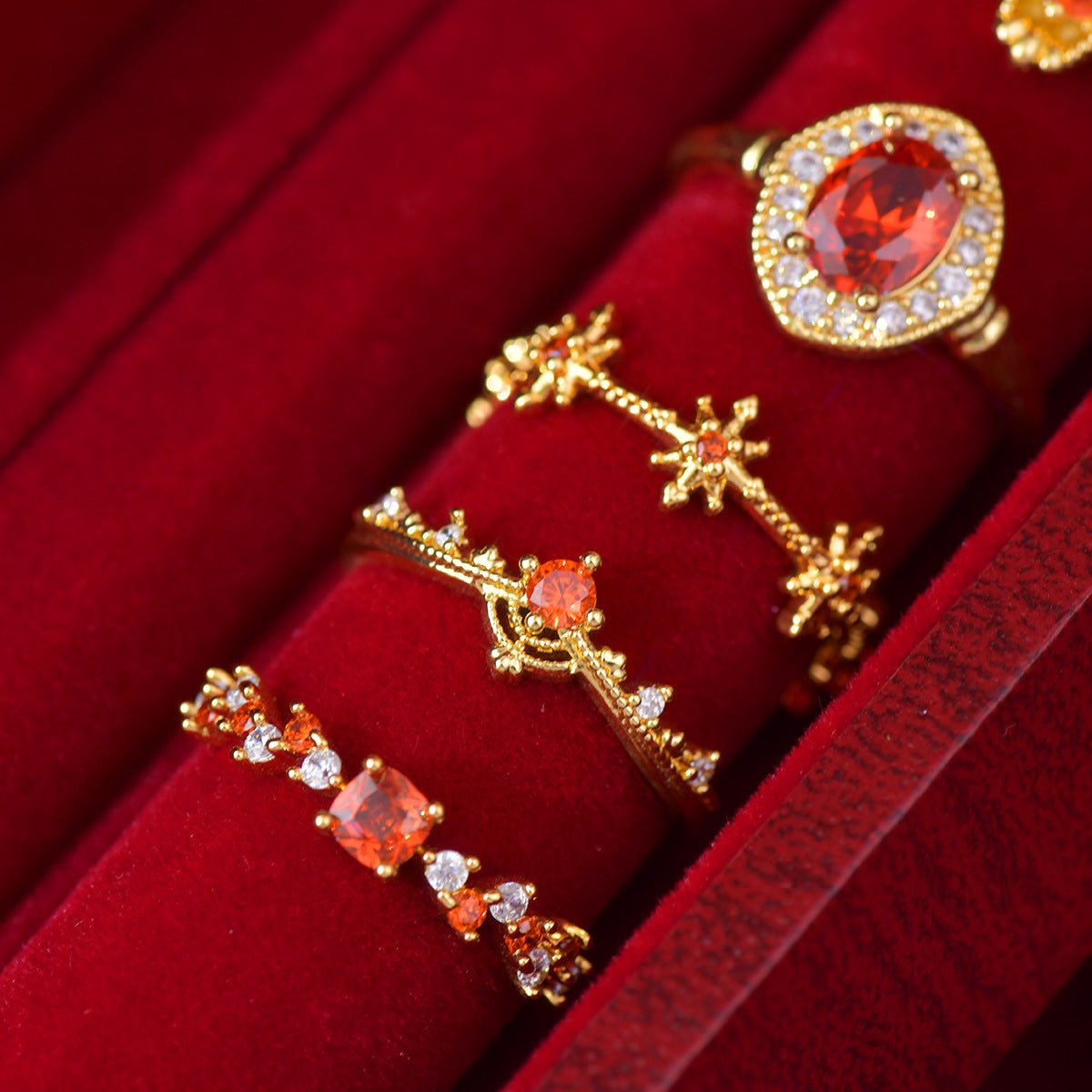 Scarlet Étoile Ring