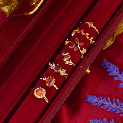 Scarlet Festoon Ring