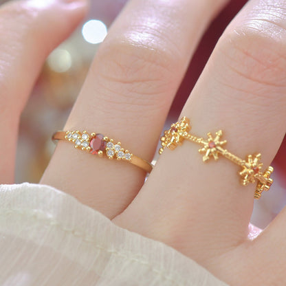 Scarlet Stardust Ring
