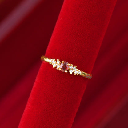 Scarlet Stardust Ring