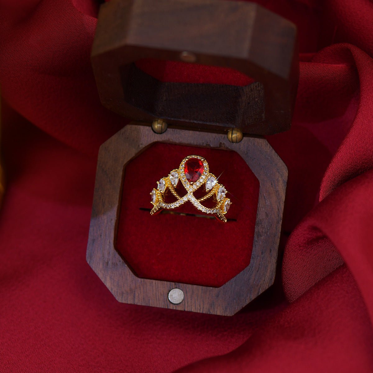 Scarlet Tiara Ring
