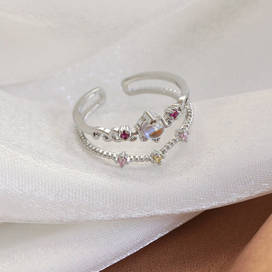 [] Gretchen Silver Aurora Ring
