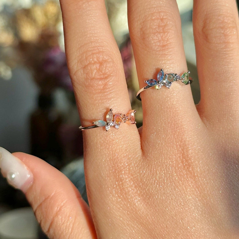 [] Becky Butterfly Ring in Silver