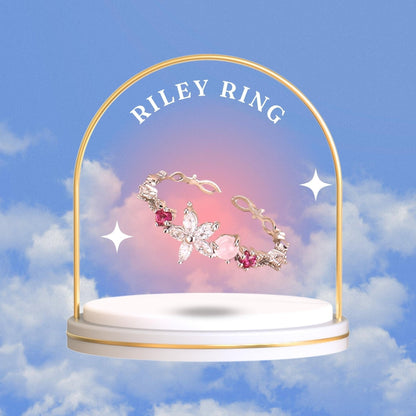 [] Riley Flower Ring in Silver