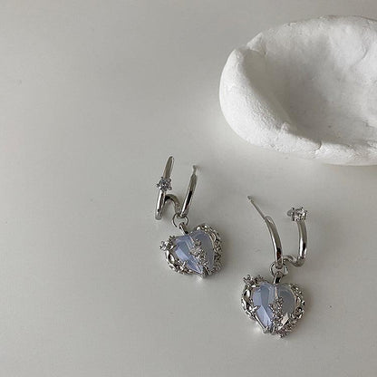 [sample ] Silver Heart Collection (earrings/ring)