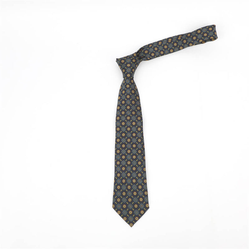 Simple Polka Dot Print Polyester Tie