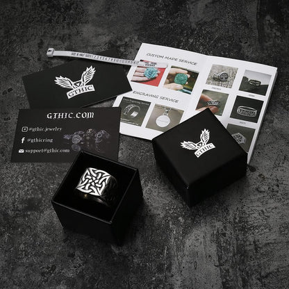 Simple Knot Sterling Silver Viking Ring