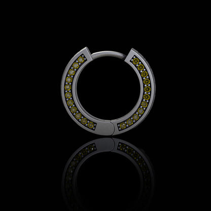 Simple Viking Runes Zircon Sterling Silver Stud Earrings