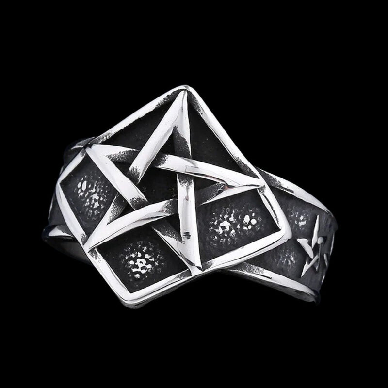 Slave of Satan Pentagram Ring