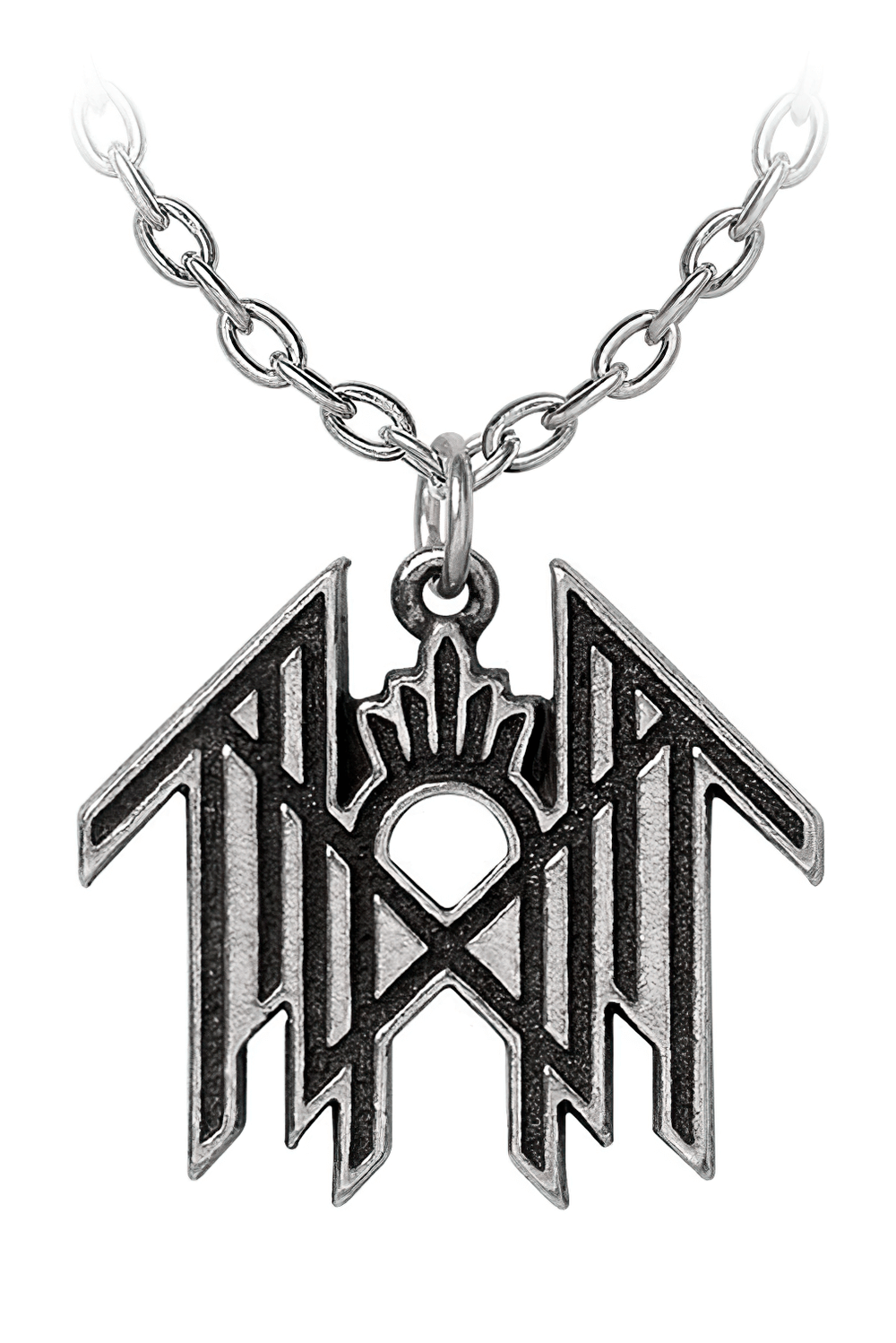 Sleep Token Logo Pendant in Antiqued English Pewter
