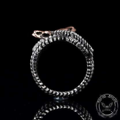 Snake Skeleton Sterling Silver Animal Ring