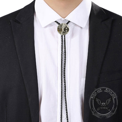 Steampunk Gear Design Brass Bolo Tie