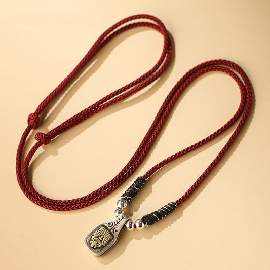 Sterling Silver Zakiram Goddess of Wealth Spiritual Necklace