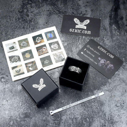 Stylish Eye of Providence Stainless Steel Spinner Ring