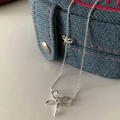 Sweet Knot Bow Necklace