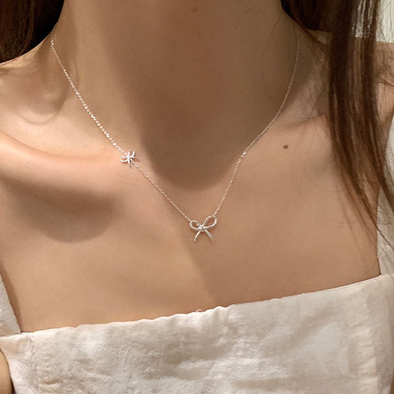 Sweet Knot Bow Necklace