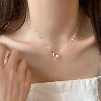 Sweet Knot Bow Necklace