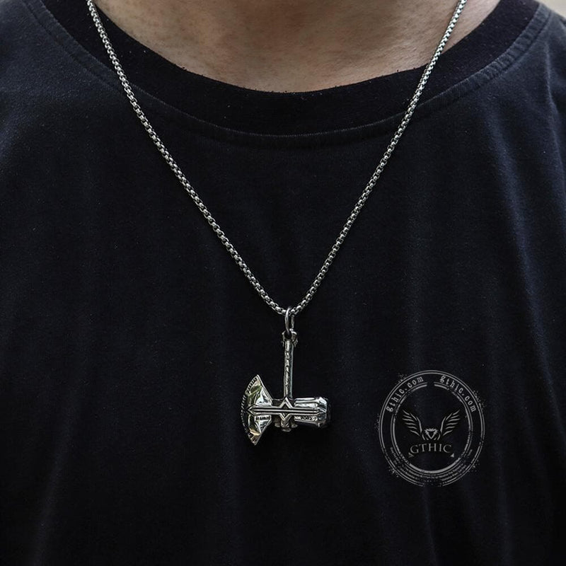 The Stormbreaker Stainless Steel Pendant