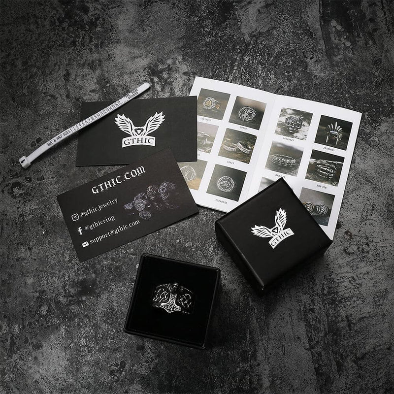 Thor's Hammer Stainless Steel Viking Ring
