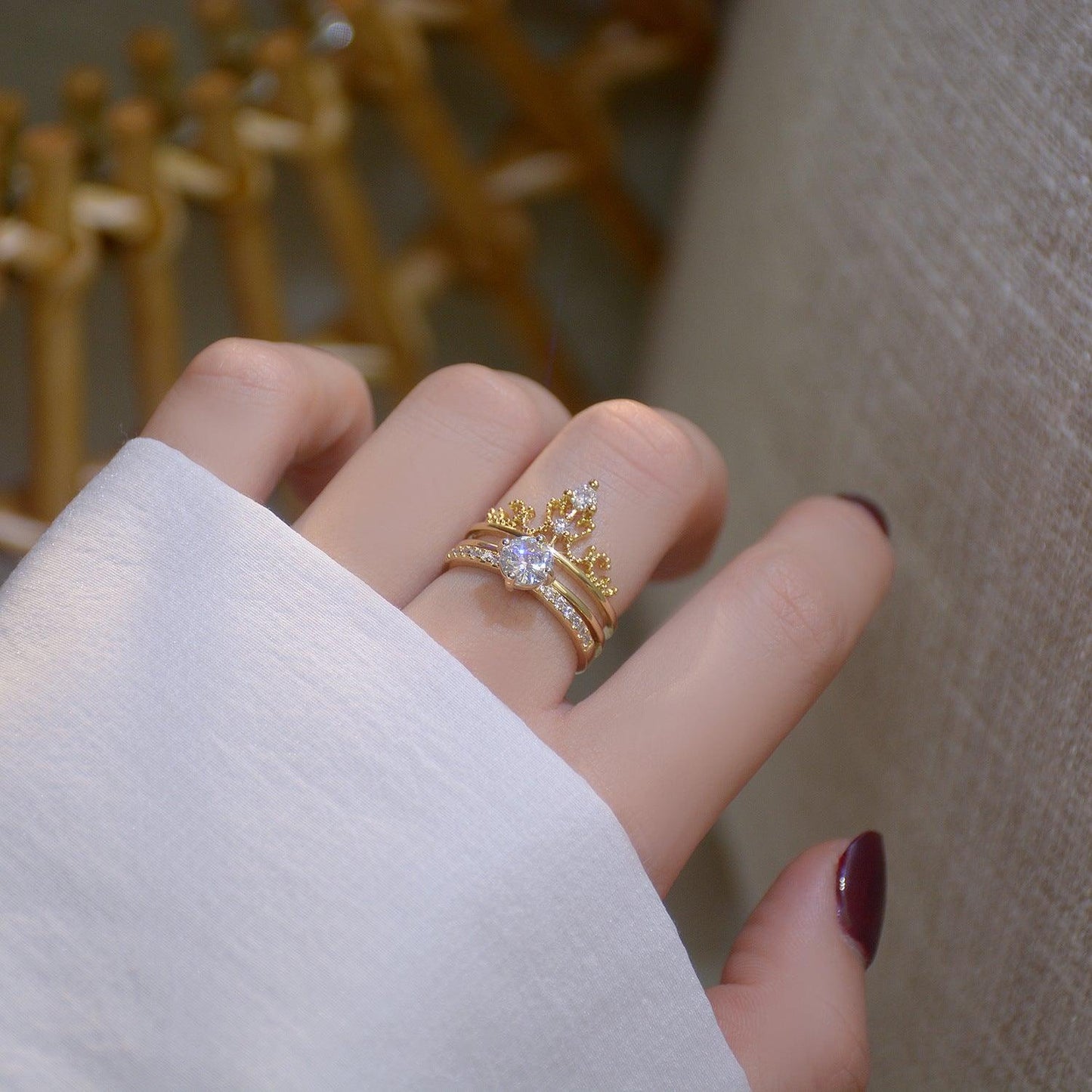 [sample ] Tiara Ring Set