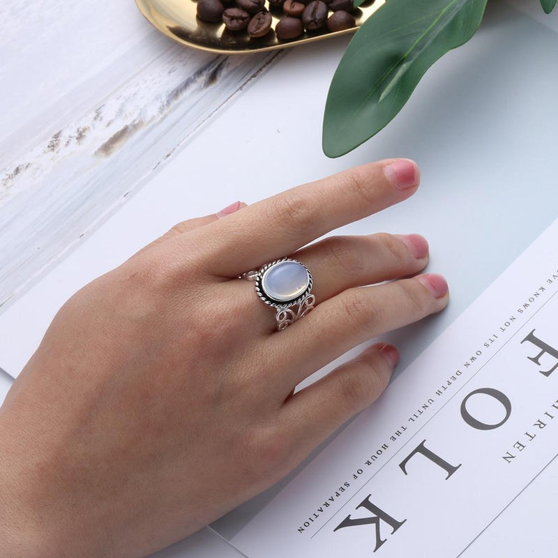 Tibetan Inspired Moonstone Ring