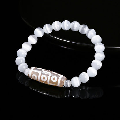 Tibetan Nine-eye Dzi Bead Spiritual Protection Bracelet