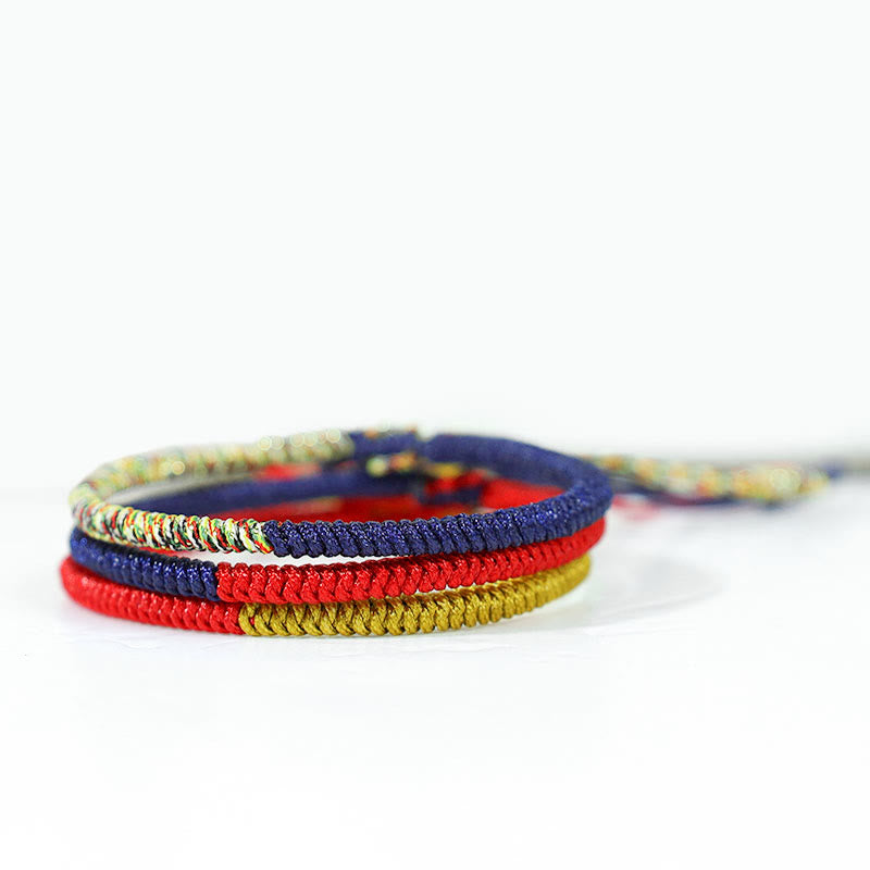 Tibetan Red String Bracelet With King Kong Knot Protection