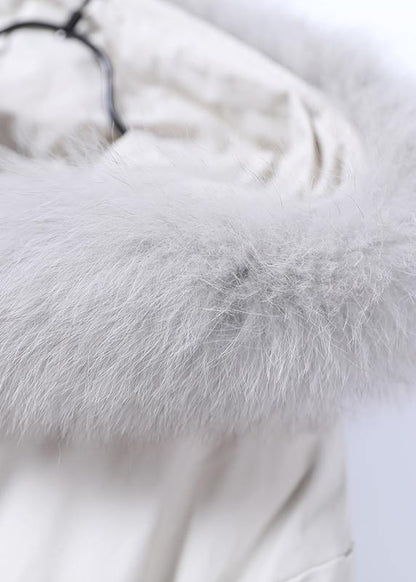 Loose Fitting Warm Winter Coat Hooded Drawstring Parkas